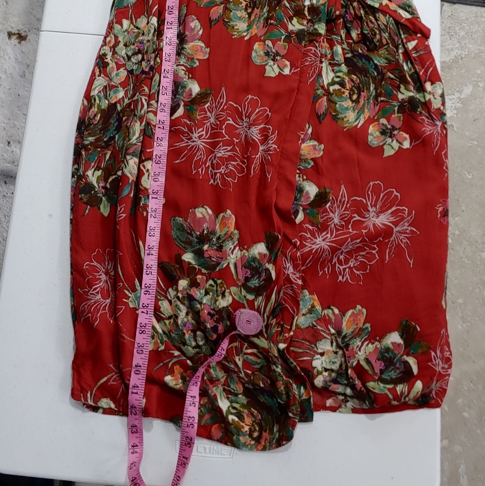 Skies Are Blue Red Floral Dress - Picture 4 of 16